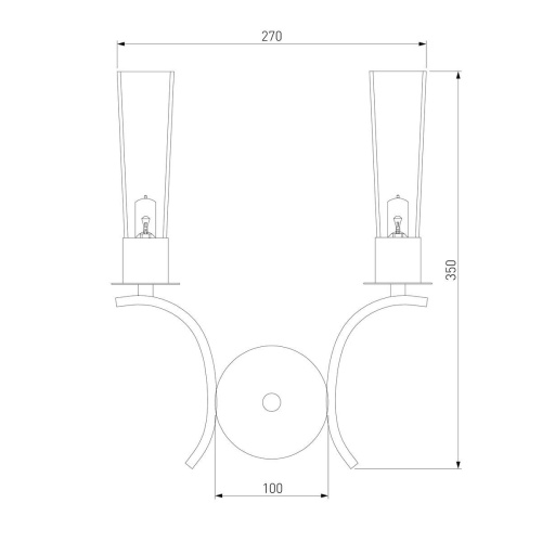 Бра Eurosvet Rosher 60141/2 латунь Бра Eurosvet Rosher 60141/2 латунь