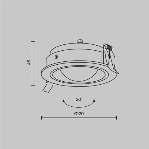 Встраиваемый светильник Technical DL105-12W3K-W Встраиваемый светильник Technical DL105-12W3K-W