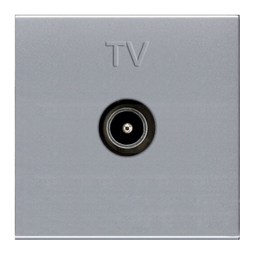 Розетка TV ABB Zenit серебро 2CLA225070N1301