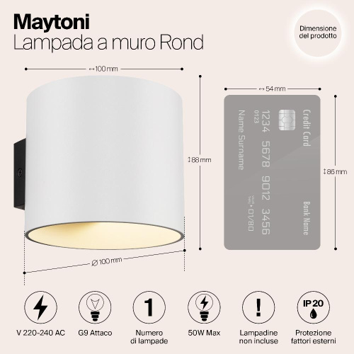 Бра Maytoni Rond C066WL-01W Бра Maytoni Rond C066WL-01W