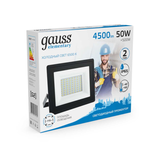 Прожектор светодиодный Gauss 50W 613100350 Прожектор светодиодный Gauss 50W 613100350