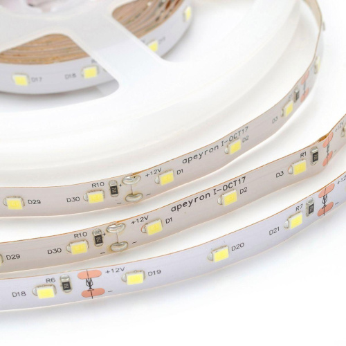 Светодиодная лента Apeyron 9,6W/m 60LED/m 2835SMD дневной белый 2M 219BL Светодиодная лента Apeyron 9,6W/m 60LED/m 2835SMD дневной белый 2M 219BL