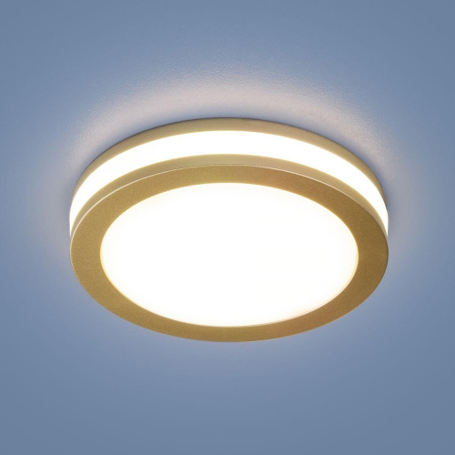 Встраиваемый светодиодный светильник Elektrostandard DSKR80 5W 4200K SGD золото матовый a049509 Встраиваемый светодиодный светильник Elektrostandard DSKR80 5W 4200K SGD золото матовый a049509