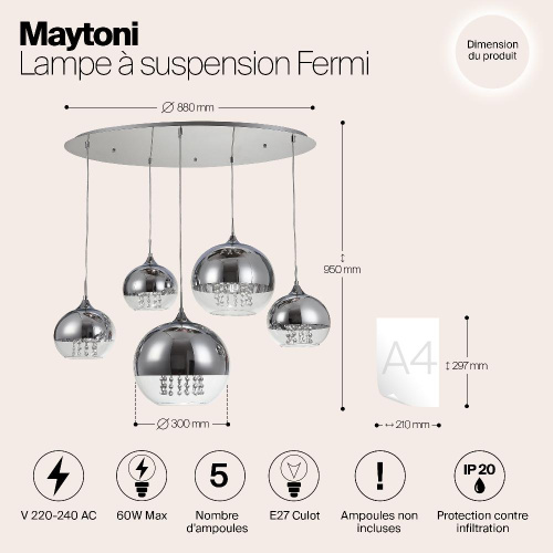Подвесной светильник Maytoni P140-PL-170-5-N Подвесной светильник Maytoni P140-PL-170-5-N