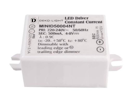 Драйвер Deko-Light MiniD50004NT 4-8V 4W IP65 0,5A 872014 Драйвер Deko-Light MiniD50004NT 4-8V 4W IP65 0,5A 872014