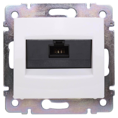 Розетка компьютерная RJ45 Legrand Valena 6 кат UTP с захватами белая 774246 Розетка компьютерная RJ45 Legrand Valena 6 кат UTP с захватами белая 774246