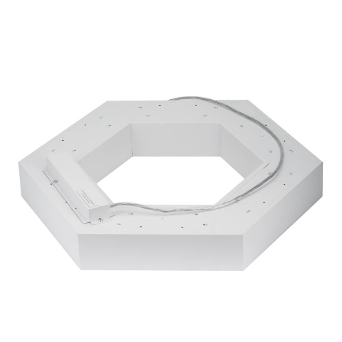 Подвесной светодиодный cветильник Geometria ЭРА Hexagon SPO-124-W-40K-051 51Вт 4000К белый Б0050556 Подвесной светодиодный cветильник Geometria ЭРА Hexagon SPO-124-W-40K-051 51Вт 4000К белый Б0050556