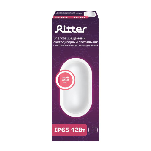 Настенно-потолочный светодиодный светильник Ritter DPP01-12-4K-MWS-O 56029 6 Настенно-потолочный светодиодный светильник Ritter DPP01-12-4K-MWS-O 56029 6