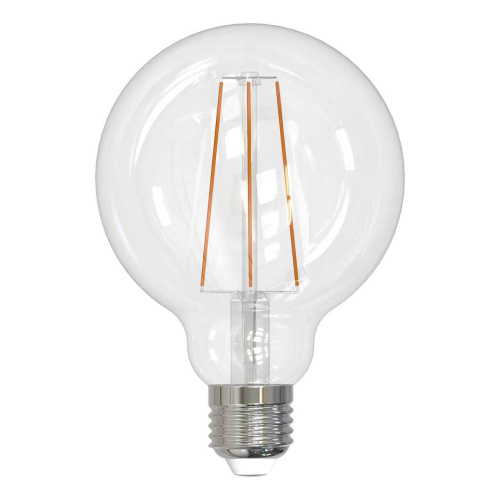 Лампа светодиодная филаментная (UL-00004863) Uniel E27 10W 4000K прозрачная LED-G95-10W/4000K/E27/CL PLS02WH Лампа светодиодная филаментная (UL-00004863) Uniel E27 10W 4000K прозрачная LED-G95-10W/4000K/E27/CL PLS02WH
