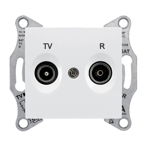 Розетка TV/R проходная Schneider Electric Sedna 8dB SDN3301321 Розетка TV/R проходная Schneider Electric Sedna 8dB SDN3301321