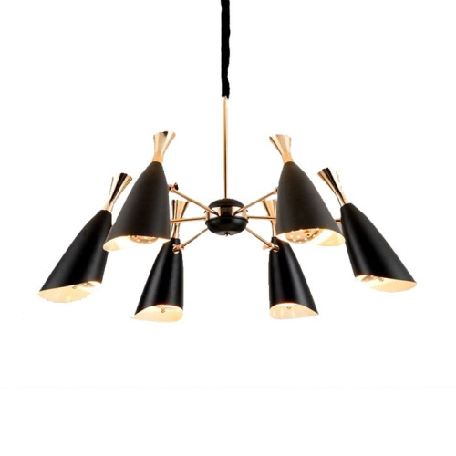 Люстра Duke 6 black/gold