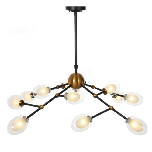 Подвесная люстра Lumina Deco Crocus LDP 7002-12 BK+MD Подвесная люстра Lumina Deco Crocus LDP 7002-12 BK+MD