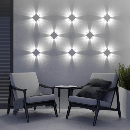 Уличный настенный светодиодный светильник Elektrostandard 1631 Techno LED белый a051822 Уличный настенный светодиодный светильник Elektrostandard 1631 Techno LED белый a051822