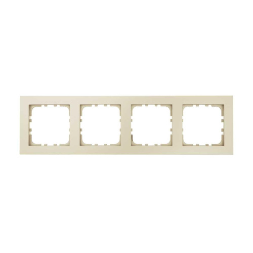 Рамка 4-постовая LK Studio (бежевый матовый) LK80 FLAT, 844402-1