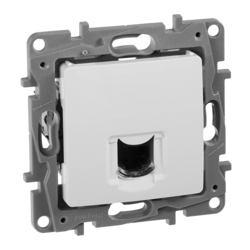 Розетка компьютерная RJ45 Legrand Etika 6 кат UTP белая 672253 Розетка компьютерная RJ45 Legrand Etika 6 кат UTP белая 672253