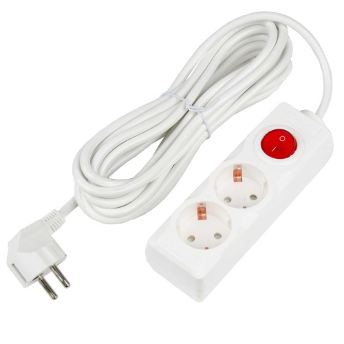 Удлинитель Uniel Ultra 2гн х 5м с/з S-GCU2-5B White UL-00010012 Удлинитель Uniel Ultra 2гн х 5м с/з S-GCU2-5B White UL-00010012