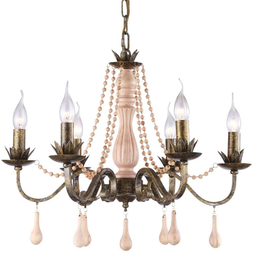 Подвесная люстра Arte Lamp Rosario A1832LM-6GA Подвесная люстра Arte Lamp Rosario A1832LM-6GA