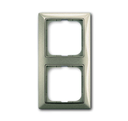 Рамка 2-постовая ABB Basic55 шампань 2CKA001725A1502 Рамка 2-постовая ABB Basic55 шампань 2CKA001725A1502