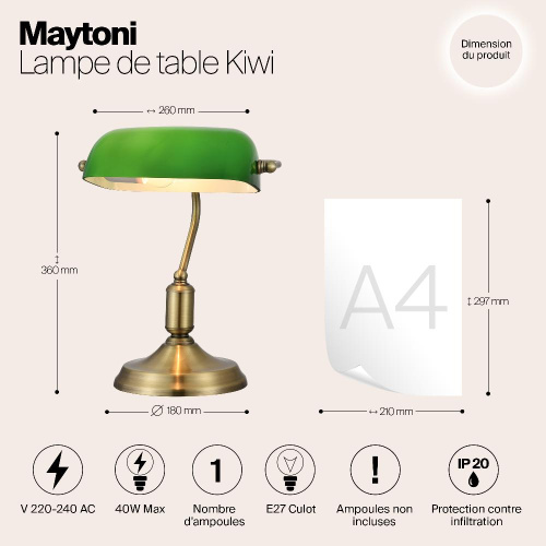 Настольная лампа Maytoni Kiwi Z153-TL-01-BS Настольная лампа Maytoni Kiwi Z153-TL-01-BS