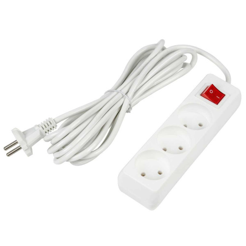 Удлинитель Uniel Ultra 3гн х 5м б/з S-CU3-5B White UL-00009996 Удлинитель Uniel Ultra 3гн х 5м б/з S-CU3-5B White UL-00009996