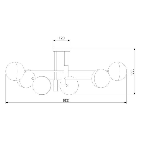 Потолочная люстра Eurosvet Nuvola 70129/6 хром Потолочная люстра Eurosvet Nuvola 70129/6 хром