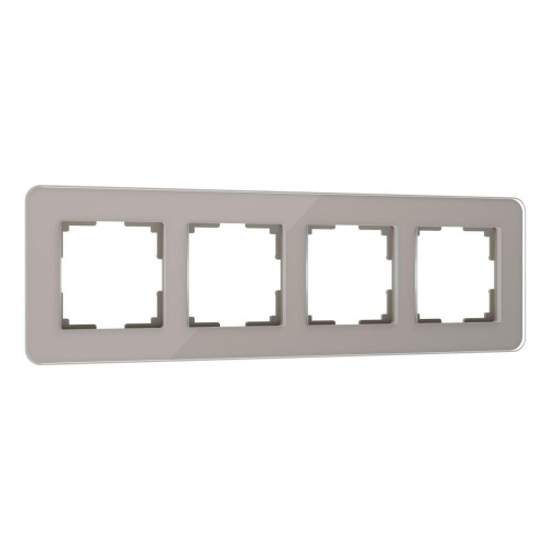 Рамка Werkel Elite на 4 поста дымчатый W0042417 4690389180798 Рамка Werkel Elite на 4 поста дымчатый W0042417 4690389180798