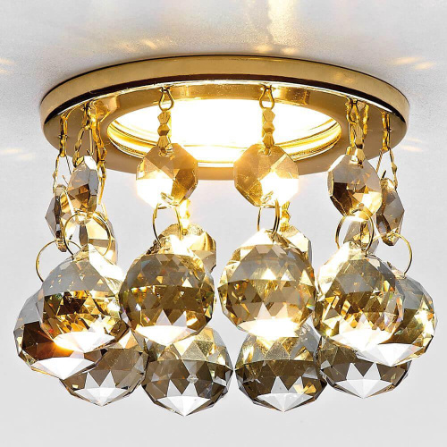 Встраиваемый светильник Ambrella light Crystal K2051C KF/G Встраиваемый светильник Ambrella light Crystal K2051C KF/G