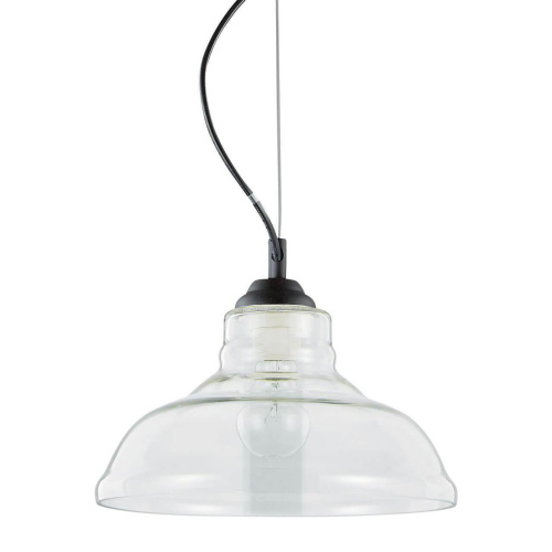 Подвесной светильник Ideal Lux Bistro SP1 Plate Trasparente 112336 Подвесной светильник Ideal Lux Bistro SP1 Plate Trasparente 112336