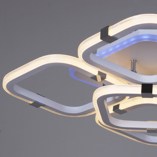 Потолочная светодиодная люстра Reluce 06321-3.3-05 WH+CR (RGB) Потолочная светодиодная люстра Reluce 06321-3.3-05 WH+CR (RGB)