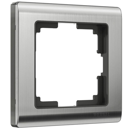 Рамка Werkel Metallic на 1 пост глянцевый никель WL02-Frame-01 4690389045905 Рамка Werkel Metallic на 1 пост глянцевый никель WL02-Frame-01 4690389045905