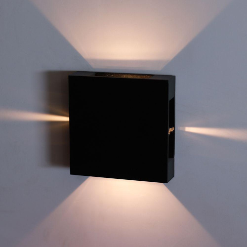 Уличный настенный светодиодный светильник Arte Lamp Algol A1445AL-4BK Уличный настенный светодиодный светильник Arte Lamp Algol A1445AL-4BK