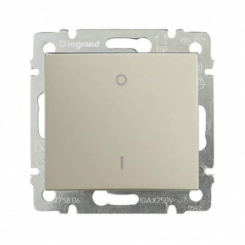 Выключатель одноклавишный двухполюсный Legrand Valena 16A 250V слоновая кость 774104 Выключатель одноклавишный двухполюсный Legrand Valena 16A 250V слоновая кость 774104