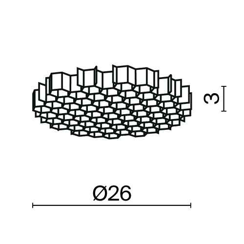 Комплектующие для светильника Technical HoneyComb-D26 Комплектующие для светильника Technical HoneyComb-D26