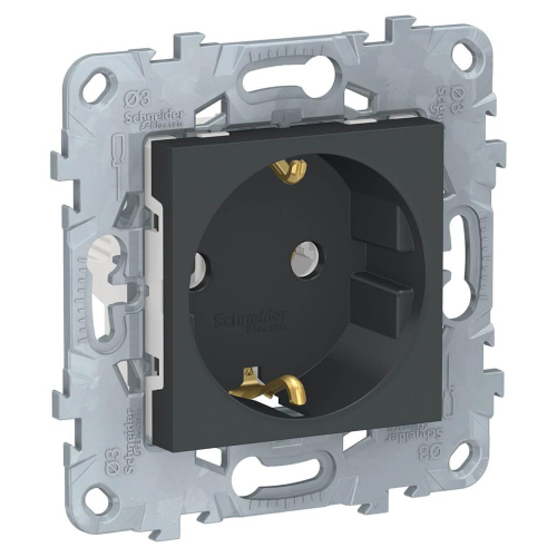 Розетка Schneider Electric Unica New с/з без шторок 16A 250V NU503654 Розетка Schneider Electric Unica New с/з без шторок 16A 250V NU503654