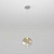 Подвесной светодиодный светильник Eurosvet Wonder 50231/1 Led янтарный