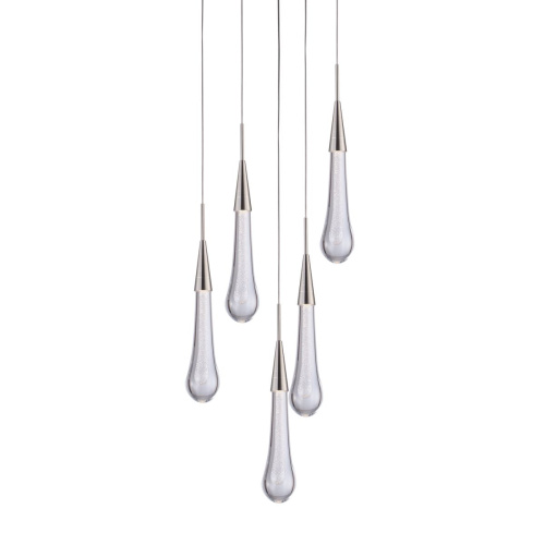 Подвесной светильник Pour 5A satin nickel Подвесной светильник Pour 5A satin nickel
