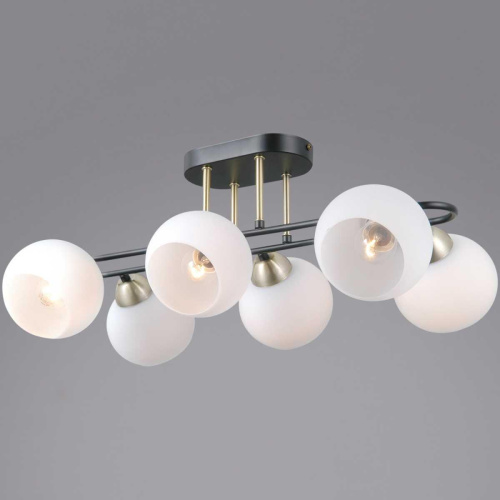 Потолочный светильник ILLUMICO IL0790-6CSQ-25 BK AB TRENTO Потолочный светильник ILLUMICO IL0790-6CSQ-25 BK AB TRENTO