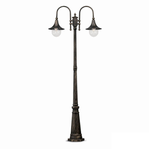 Садово-парковый светильник Ideal Lux Cima Pt2 Nero Antico 024097 Садово-парковый светильник Ideal Lux Cima Pt2 Nero Antico 024097