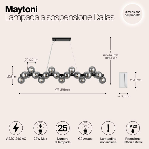 Подвесной светильник Maytoni MOD547PL-25B Подвесной светильник Maytoni MOD547PL-25B