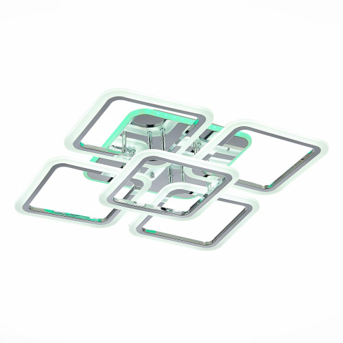 Потолочная светодиодная люстра Evoled Qutro SLE200412-05RGB Потолочная светодиодная люстра Evoled Qutro SLE200412-05RGB