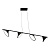 Подвесная светодиодная люстра iLedex Syzygy X090140 BK