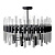 Подвесная люстра Elvan LU-39234/8-E14-BlCl