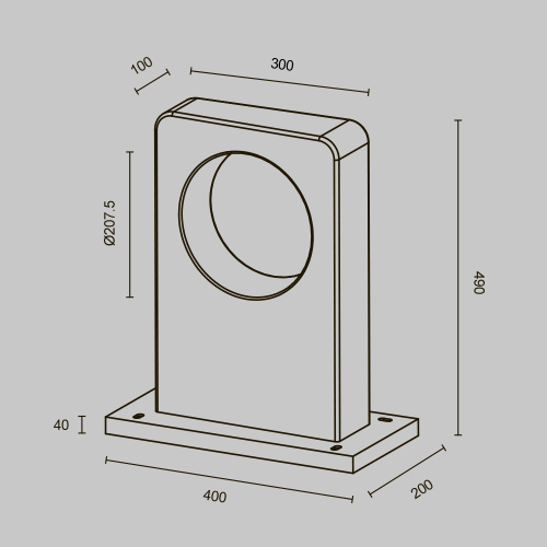 Ландшафтный светильник Outdoor O469FL-L7CM3K Ландшафтный светильник Outdoor O469FL-L7CM3K