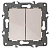Переключатель двухклавишный ЭРА Elegance 10AX 250V 14-1106-02 Б0034244