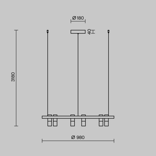 Подвесной светильник Maytoni MOD102PL-L42BK Подвесной светильник Maytoni MOD102PL-L42BK
