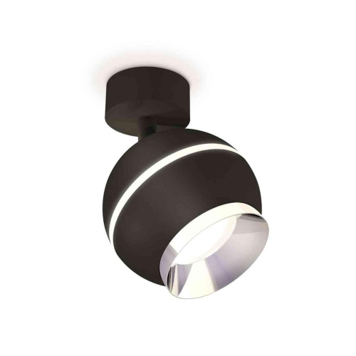 Комплект накладного светильника Ambrella light Techno Spot XM1102002 SBK/PBK черный песок/серебро полированное (A2210, C1102, N7032) Комплект накладного светильника Ambrella light Techno Spot XM1102002 SBK/PBK черный песок/серебро полированное (A2210, C1102, N7032)