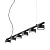 Подвесная люстра Ideal Lux Minor Linear SP6 235486 Подвесная люстра Ideal Lux Minor Linear SP6 235486