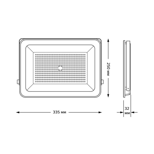 Прожектор светодиодный Gauss Qplus 150W 6500К 690511150 Прожектор светодиодный Gauss Qplus 150W 6500К 690511150