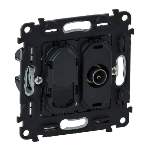 Розетка TV-+ RJ45 Legrand Valena Мех In Matic c топологией звезда 753055 Розетка TV-+ RJ45 Legrand Valena Мех In Matic c топологией звезда 753055