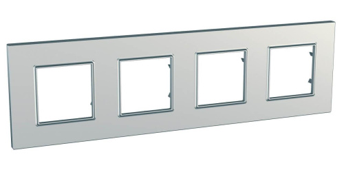 Рамка 4-постовая Schneider Electric Unica Quadro MGU6.708.55 Рамка 4-постовая Schneider Electric Unica Quadro MGU6.708.55